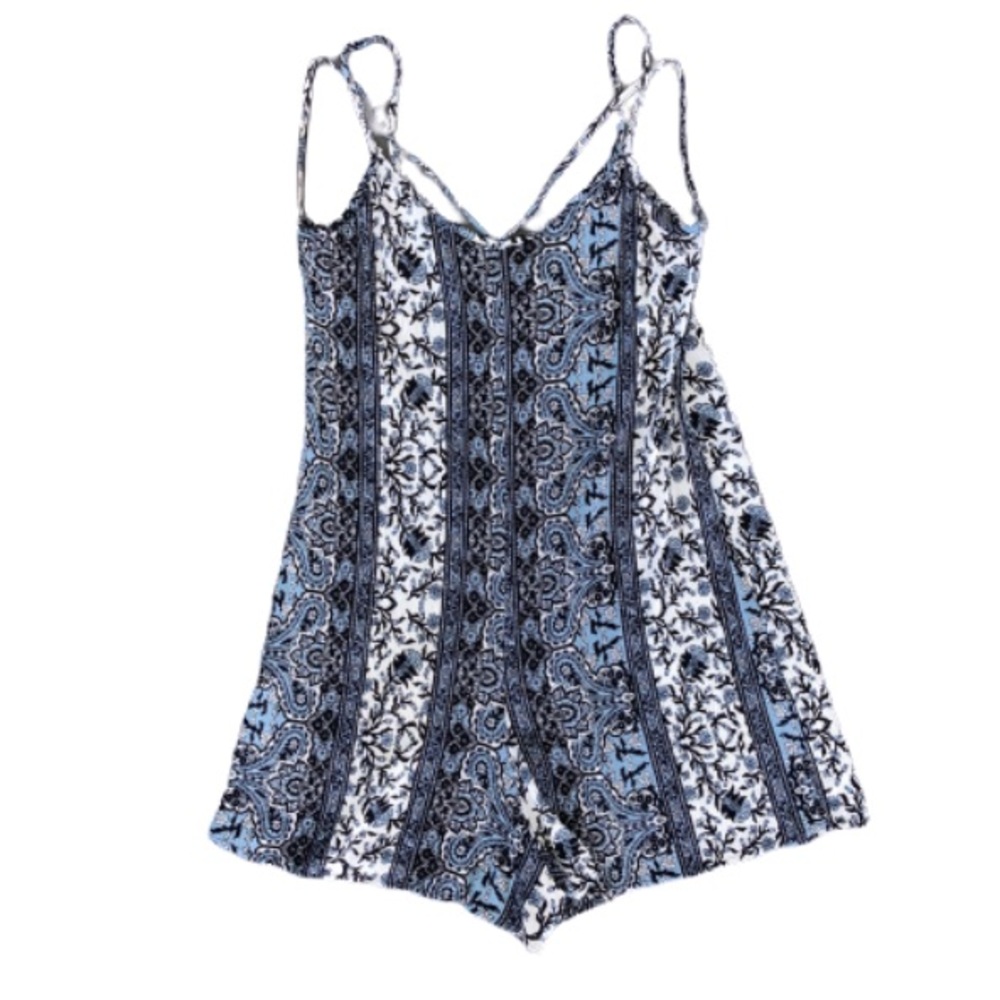 Blue Pattern Romper - image 5